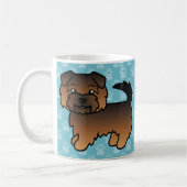 Grizzle Norfolk Terrier Koffiemok (Links)