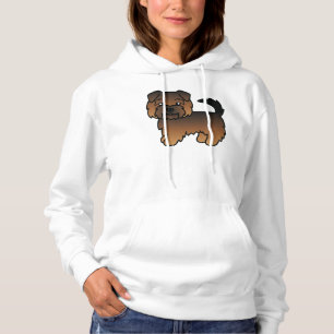Grizzle Norfolk Terrier Schattige Cartoon Hond Hoodie