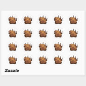 grizzle ronde sticker (Vel)