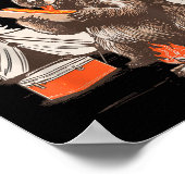 Grizzlies &amp; Glizzies Eating Hotdog Meme Funny  Poster (Hoek)