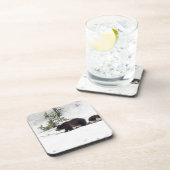 Grizzlies in de sneeuw onderzetter (Rechterzijde)