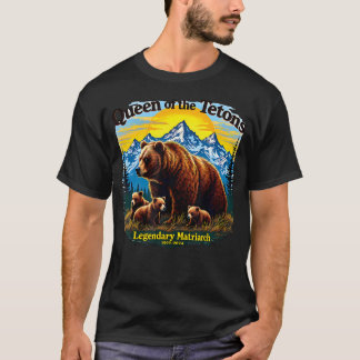 Grizzly 399: Koningin van het Tetons Beer T-shirt