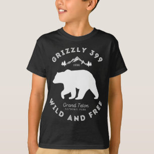 Grizzly 399 Wild & Gratis Grand Teton Nationaal Pa T-shirt