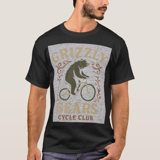 Grizzly Bear Cycling — “Grizzly Gears Cycle Club T-shirt (Voorkant)
