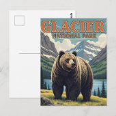 Grizzly Bear in Glacier National Park Montana Briefkaart (Voorkant / Achterkant)