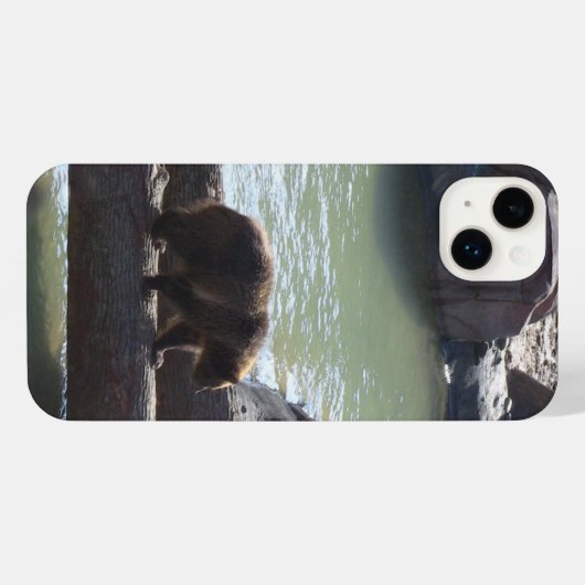 Grizzly Bear iPhone Case iPhone Hoesje (Achterkant horizontaal)