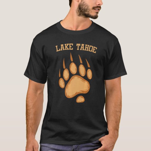 Grizzly Bear Paw Lake Tahoe T-shirt (Voorkant)