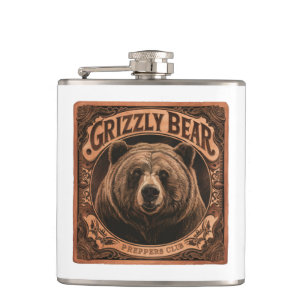 Grizzly Bear Preppers Club Heupfles