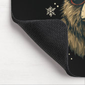 Grizzly Bear Santa Hat Funny Cute Animal Lover Chr Muismat (Hoek)