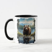 Grizzly Bear Wildernis Mok (Links)