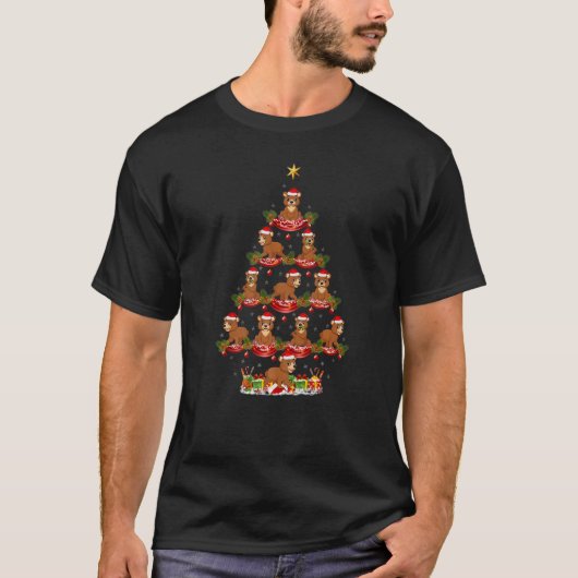 Grizzly Bear  Xmas Holiday Grizzly Bear Christmas  T-shirt (Voorkant)