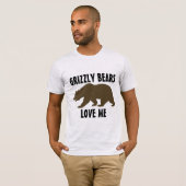 GRIZZLY BEARS LIEFHEBBEN MIJ FUNNY T-Shirts (Voorkant volledig)
