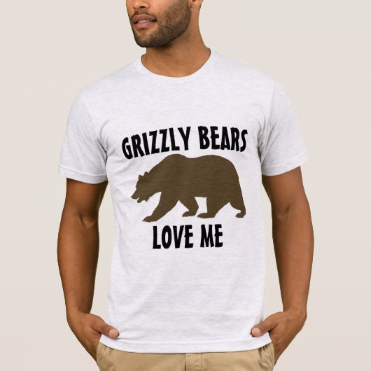 GRIZZLY BEARS LIEFHEBBEN MIJ FUNNY T-Shirts (Voorkant)