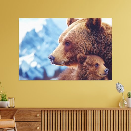 Grizzly Beer 399, GB 399 Canvas Afdruk (Insitu (Woonkamer))