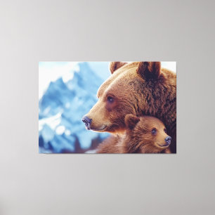Grizzly Beer 399, GB 399 Canvas Afdruk