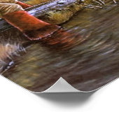 Grizzly Beer aanvallen grensbewoners Wilde Natuur Poster (Hoek)