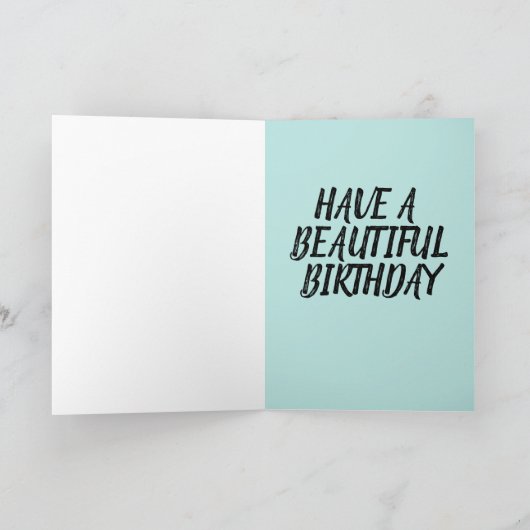 GRIZZLY BEER ALASKA BIRTHDAY WENSKAARTEN KAART (Binnen)