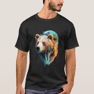 Grizzly Beer Animal World Predator Wild Natuur Art T-shirt