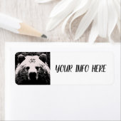 GRIZZLY BEER ART Return Address Labels (Insitu)