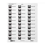 GRIZZLY BEER ART Return Address Labels (Full Sheet)