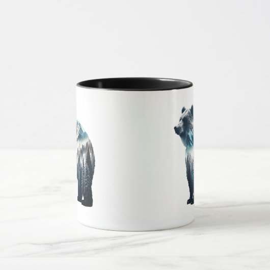 Grizzly Beer Bergen en bossen Mok (Midden)