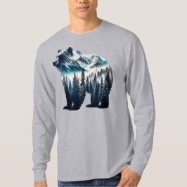 Grizzly Beer Bergen en bossen T-shirt