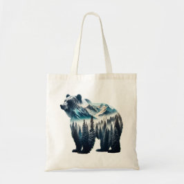Grizzly Beer Bergen en bossen Tote Bag