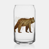 Grizzly Beer Blikvorm Glas (Achterkant)