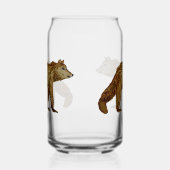 Grizzly Beer Blikvorm Glas (Links)