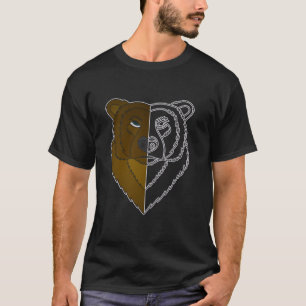 Grizzly Beer Bos Natuur Dier Motief Wi T-shirt