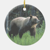 Grizzly Beer Bossen Ornament (Achterkant)