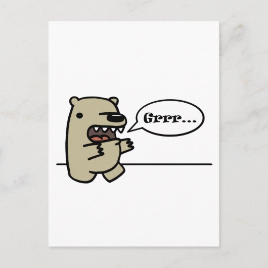 Grizzly Beer Briefkaart (Voorkant)