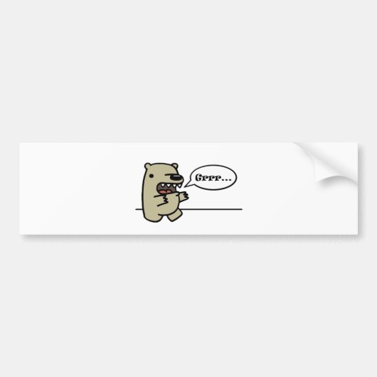 Grizzly Beer Bumpersticker (Voorkant)