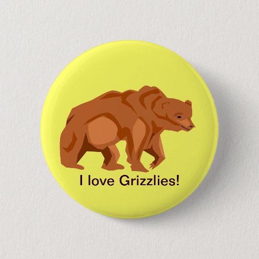 Grizzly Beer Button (Voorkant)