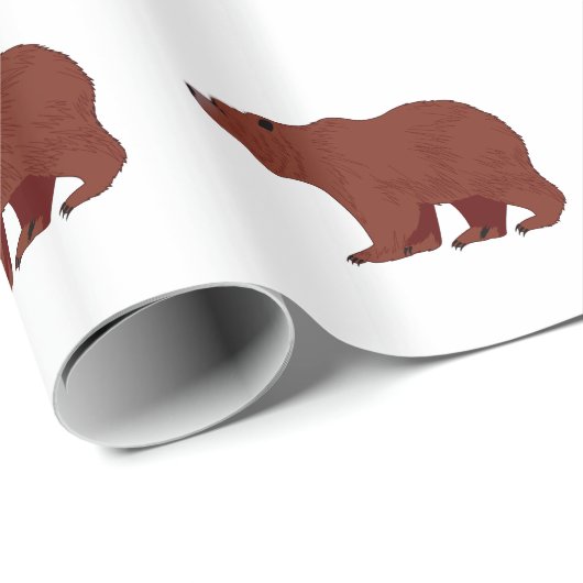 Grizzly Beer Cadeaupapier (Rol Hoek)