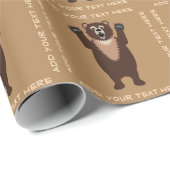 Grizzly Beer Cadeaupapier (Rol Hoek)