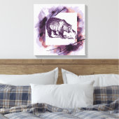 Grizzly beer canvas afdruk (Insitu (Slaapkamer))