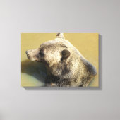 Grizzly Beer Canvas Afdruk (Voorkant)