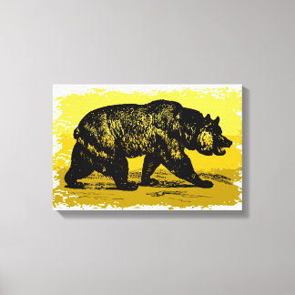 Grizzly Beer Canvas Afdruk