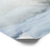 grizzly Beer catching salmon Perfect Poster (Hoek)