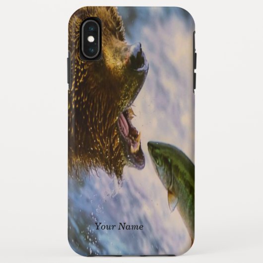 Grizzly Beer Catching Steelhead Salmon Case-Mate iPhone Case (Achterkant)