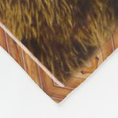 Grizzly Beer Catching Steelhead Salmon Fleece Deken (Hoek)