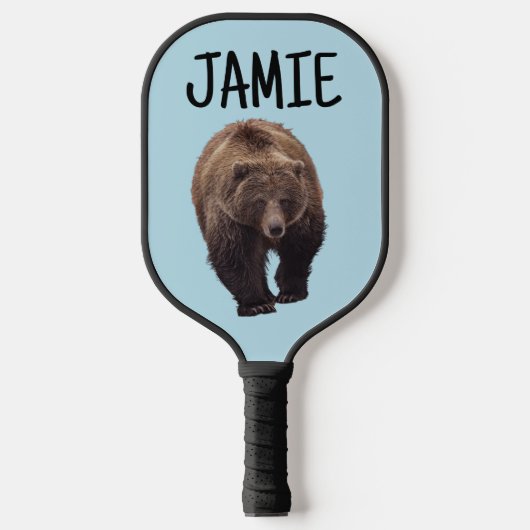 GRIZZLY BEER CUSTOM NAAM TOEVOEGEN Pickleball Padd Pickleball Paddle (Voorkant)