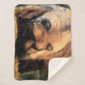 Grizzly Beer die naar je kijkt Sherpa Deken (Voorkant)