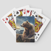 Grizzly Beer Dier Natuur Majestic Wild Pokerkaarten (Achterkant)
