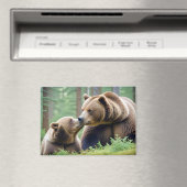 Grizzly Beer Dier Natuur Wildlife Affectie Liefde Magneet (Insitu (Vaatwasser))