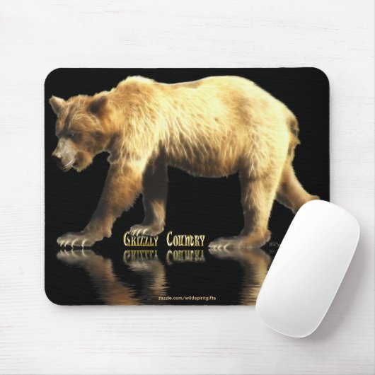 Grizzly Beer Dierenliefhebber Wildlife Art Muismat (Met muis)