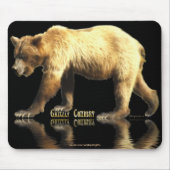 Grizzly Beer Dierenliefhebber Wildlife Art Muismat (Voorkant)