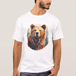 Grizzly Beer Dierenwereld Wildlife Beauty Schilder T-shirt