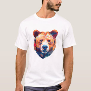 Grizzly Beer Dierenwereld Wildlife Beauty Schilder T-shirt
